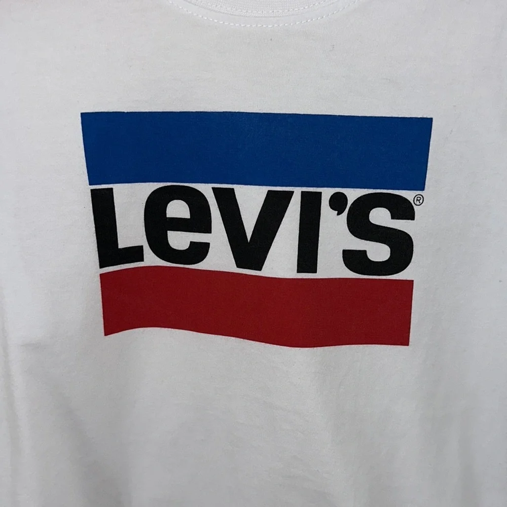 Levi’s‎ Long sleeve T shirt red white and blue 5/6